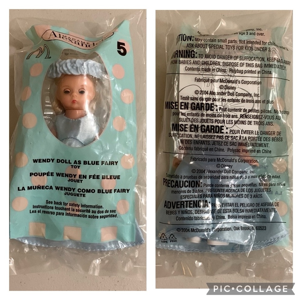 Vintage 2004 Blue Fairy Wendy Doll Madame Alexander McDonald’s Eyes Open